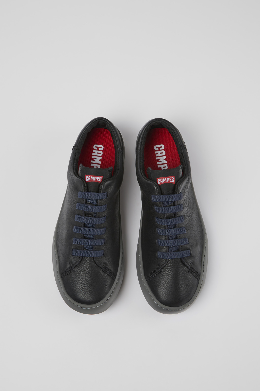 Camper Peu Touring Ripstop-texture Sneakers In Black