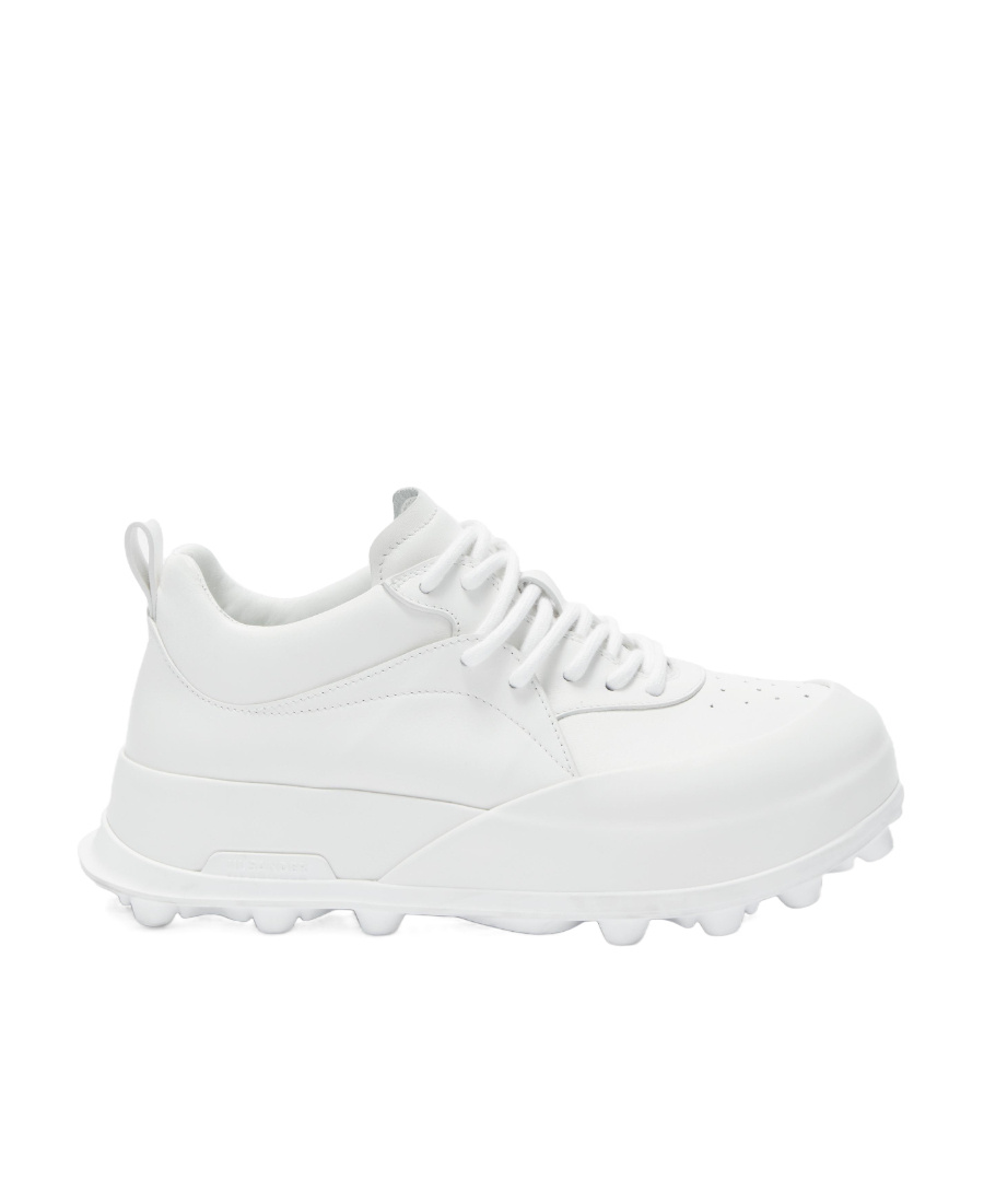 Shop Jil Sander Orb Sneakers In White