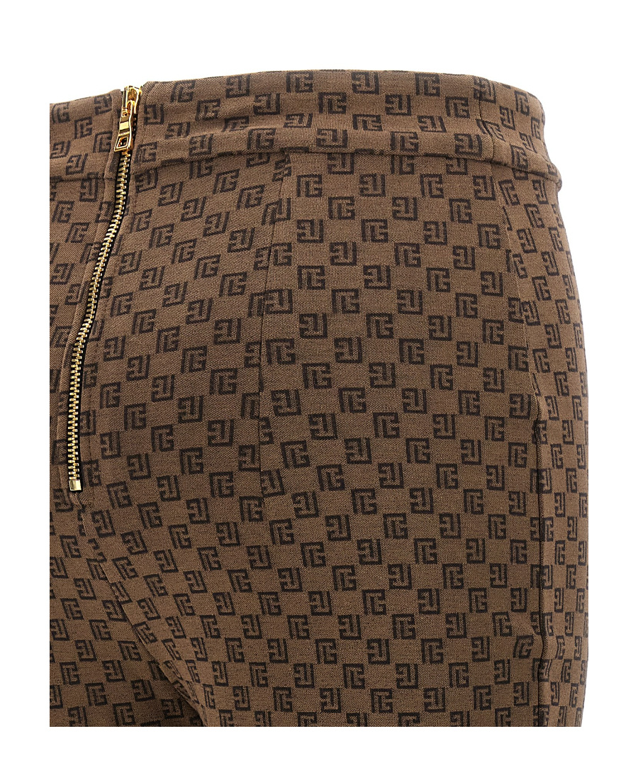 BALMAIN MINI MONOGRAM KNIT TROUSERS