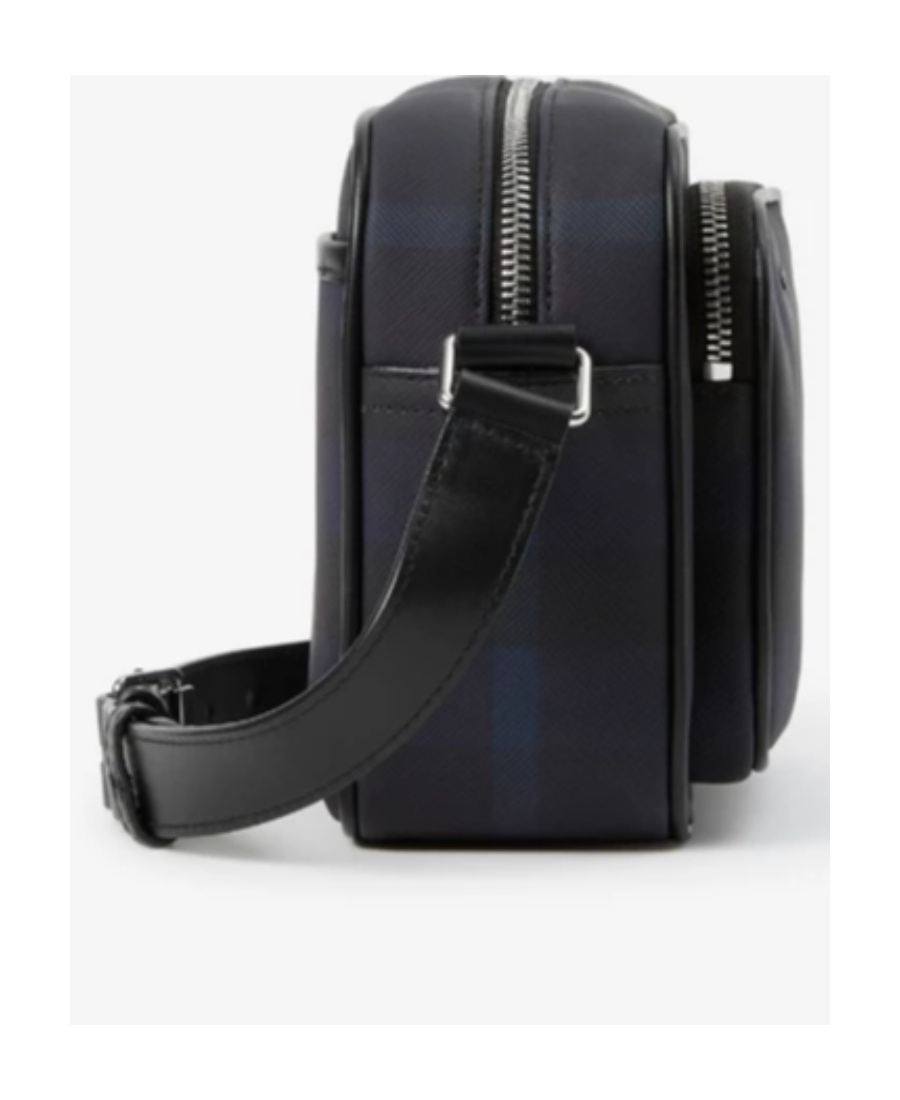 Burberry Paddy Check-pattern Messenger Bag In Blue