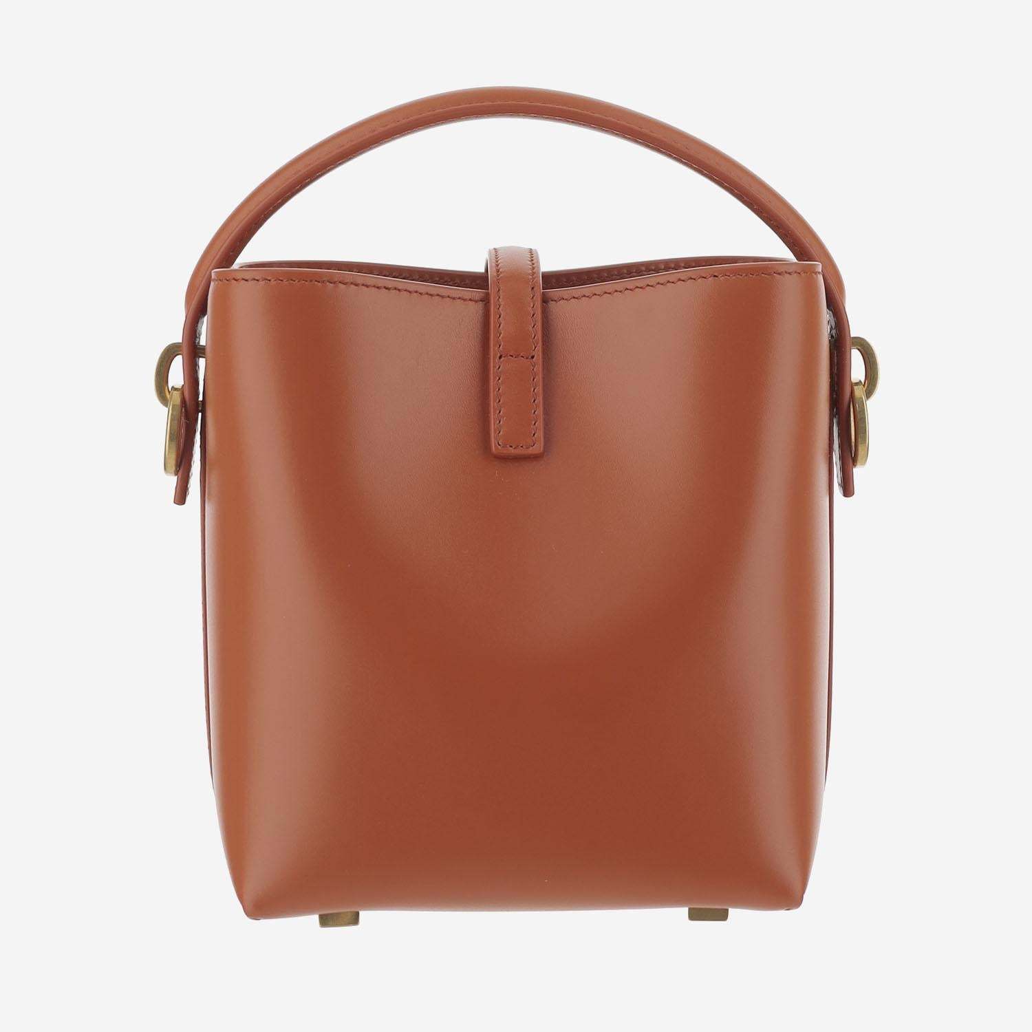 Saint Laurent Le 37 Mini Shoulder Bag In Brown