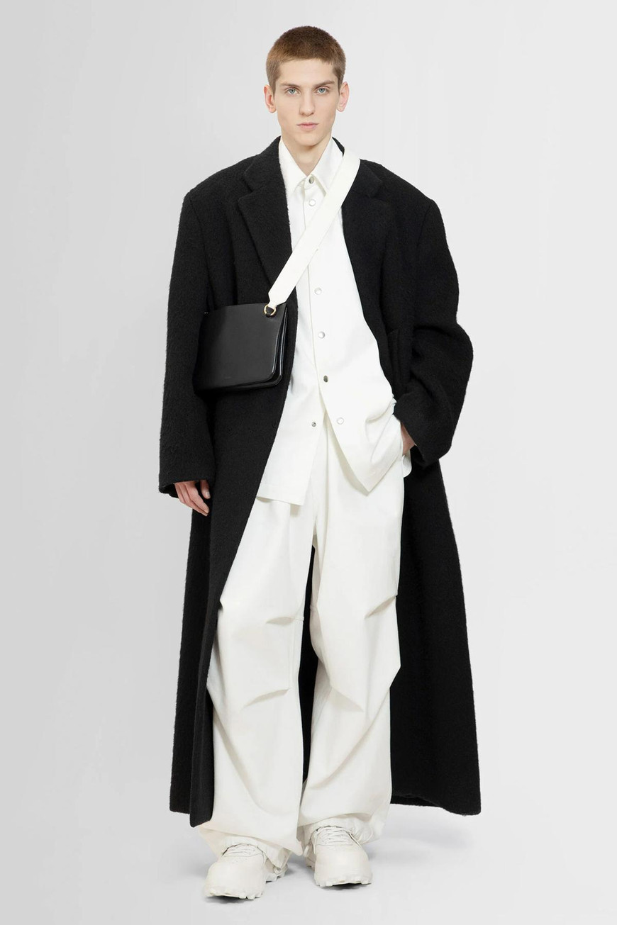 Jil Sander Trousers Cotton Drawstring Cuffs In White