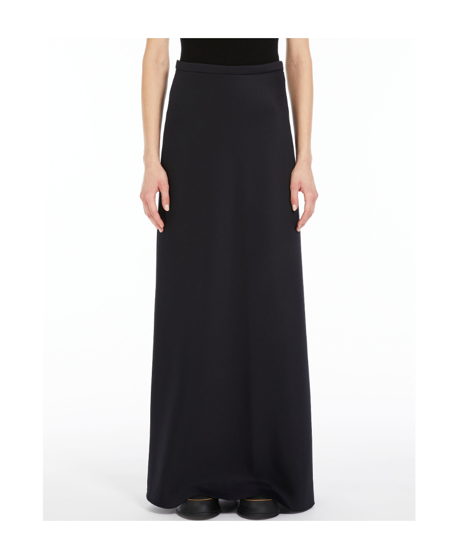 Max Mara Ruffled Skirt In Black