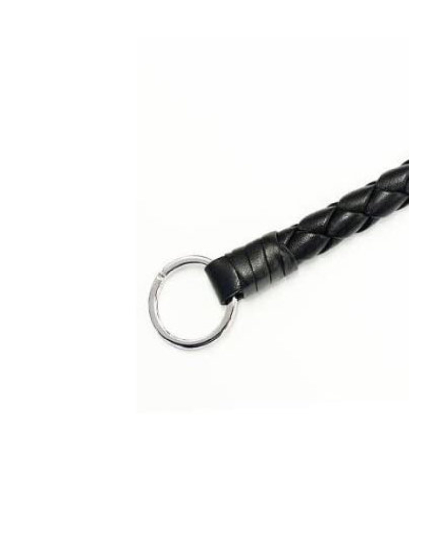 Bottega Veneta Weave A Key Chain In Black
