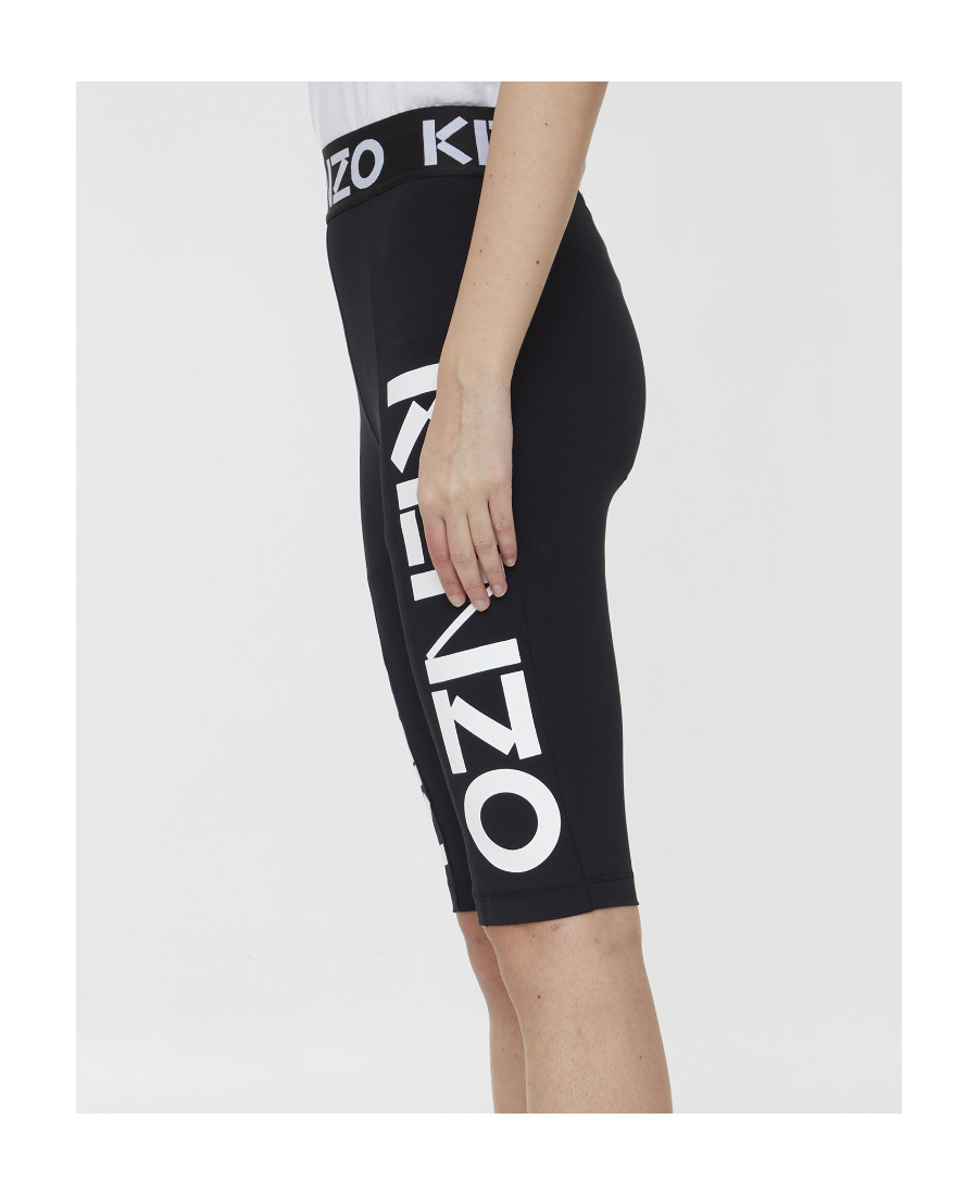 KENZO KENZO LOGO PRINTED KNEE-LENGTH SHORTS