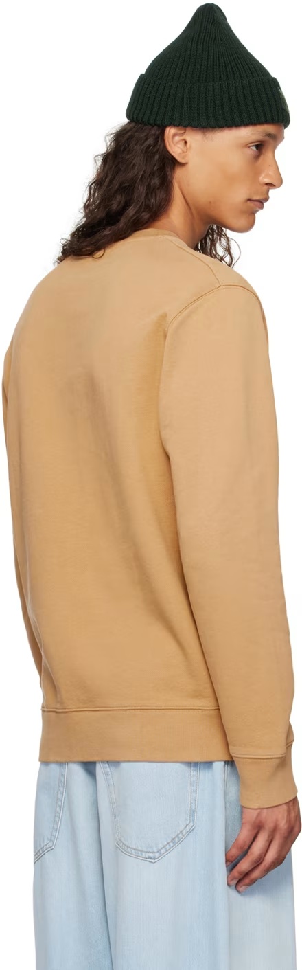 Maison Kitsuné Sweatshirt With Logo Patch In Nude
