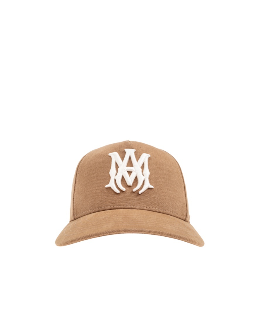 Amiri Ma Cotton Canvas Baseball Cap In Brown