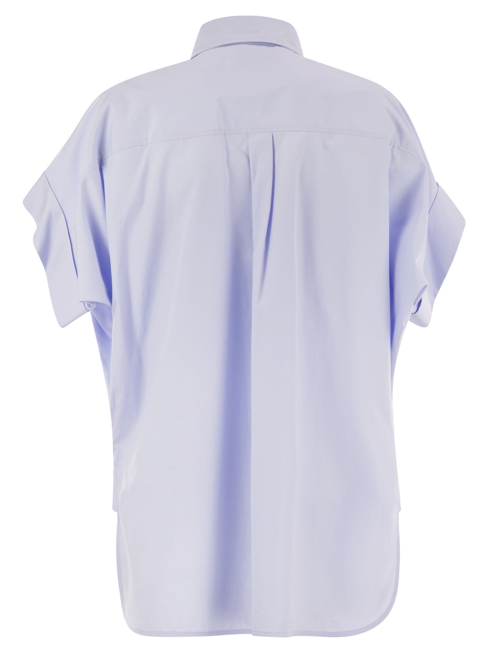 Weekend Max Mara Short-sleeved Shirt In Blue