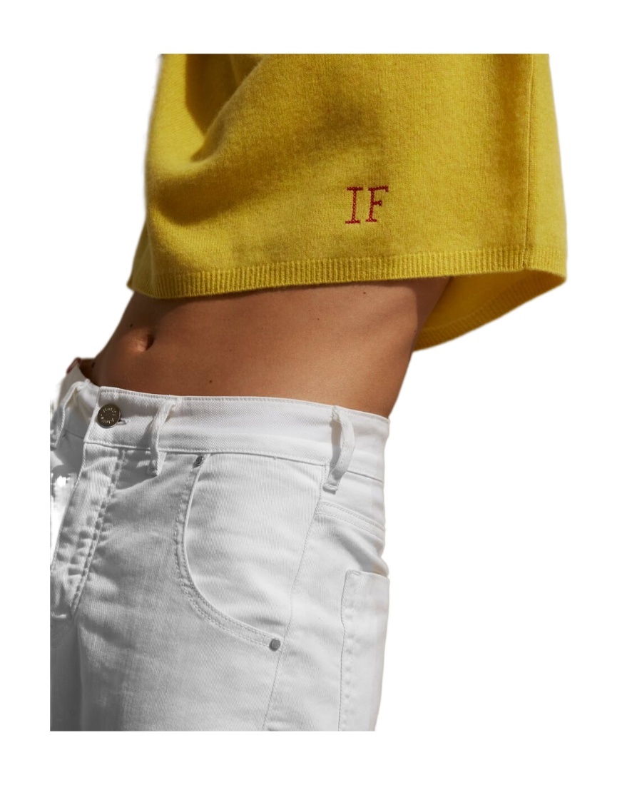 Ines De La Fressange High-waisted Straight Pants In White