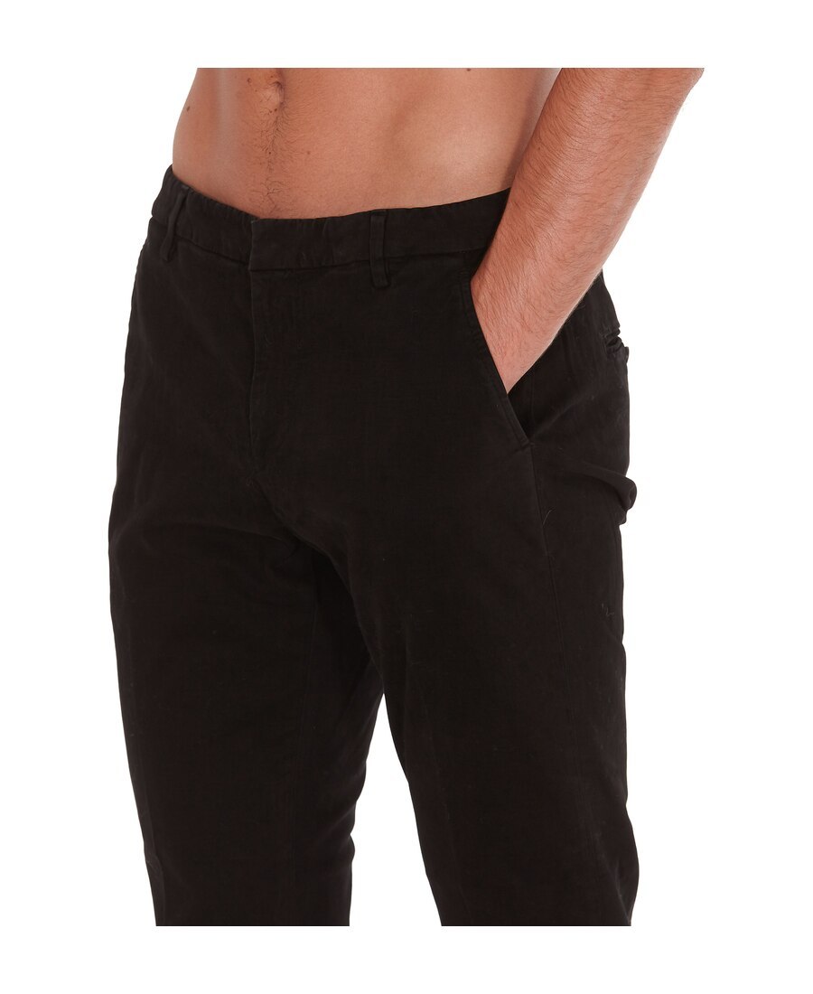 Dondup Slim-fit Chino Trousers In Black