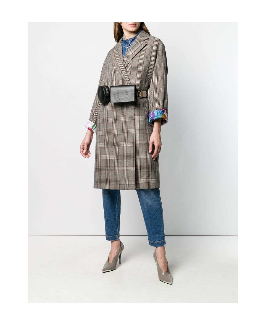 Stella Mccartney Multicolor Plaid Coat In Multicolor