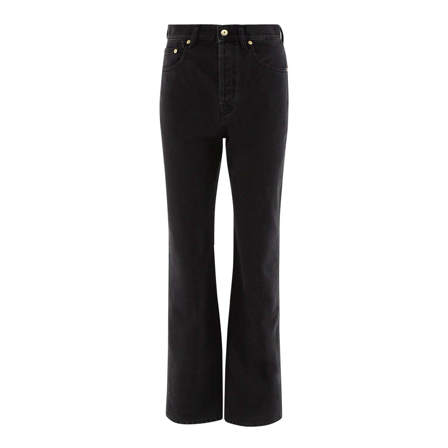 Jacquemus Belt-loop Jeans In Black