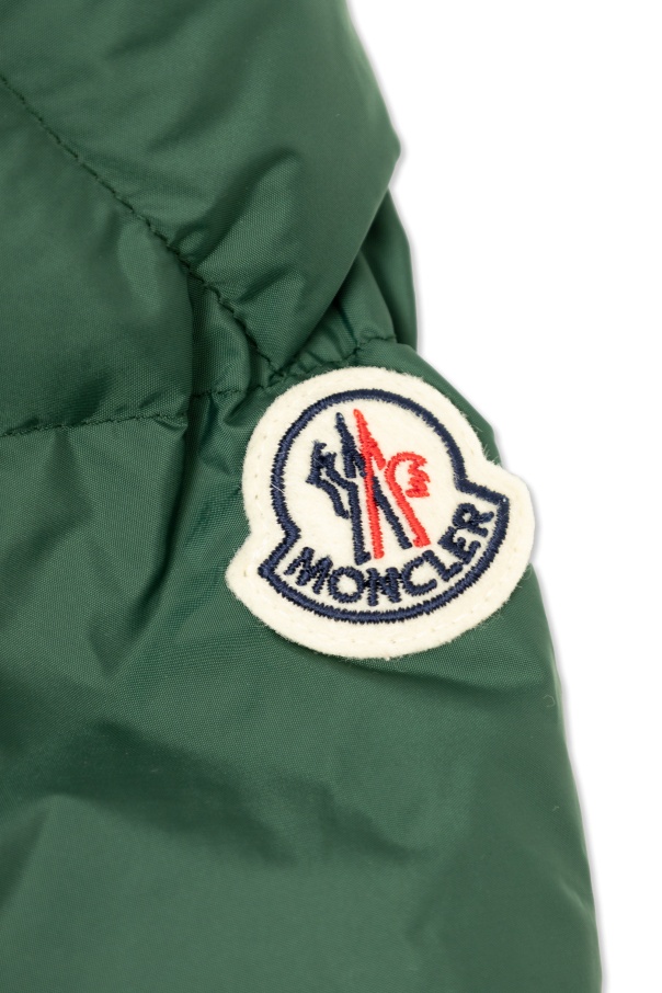 Moncler Enfant Merary Logo Patch Jacket In Green