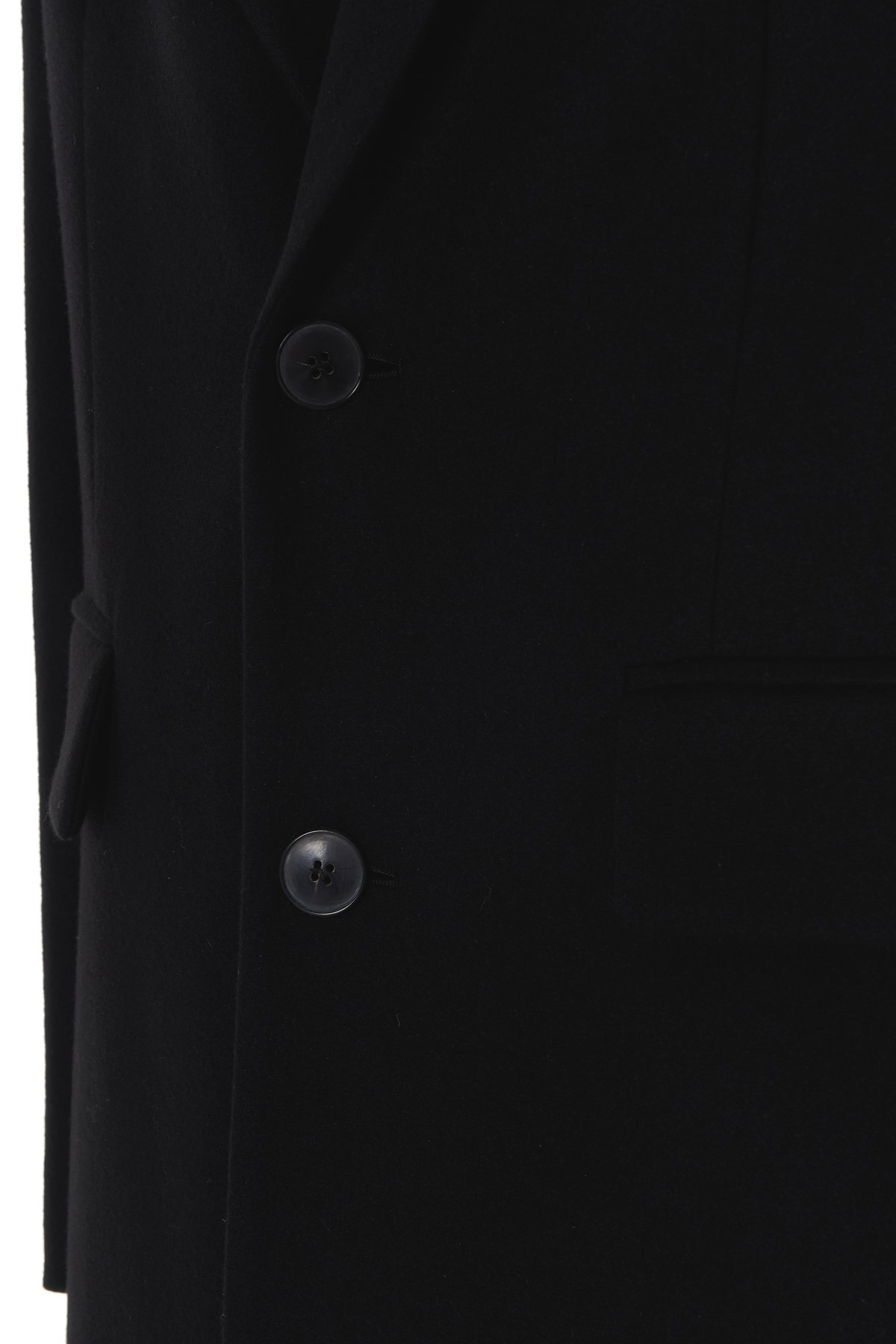 Valentino Single-breasted Wool-blend Coat In Black