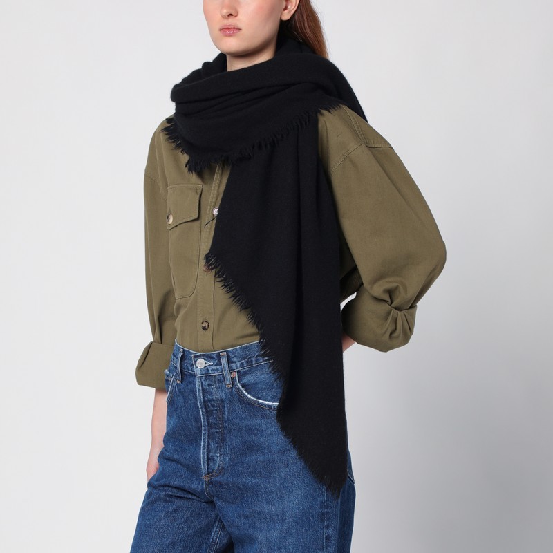Destin Surl Edge-edged Scarf In Black