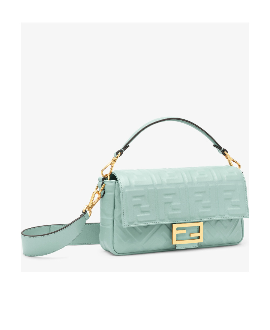 Shop Fendi Mint Green Nappa Leather Bag