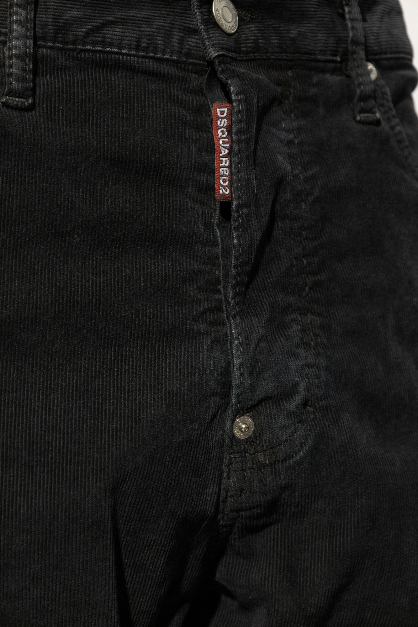 Dsquared2 Corduroy Slim-cut Jeans In Black