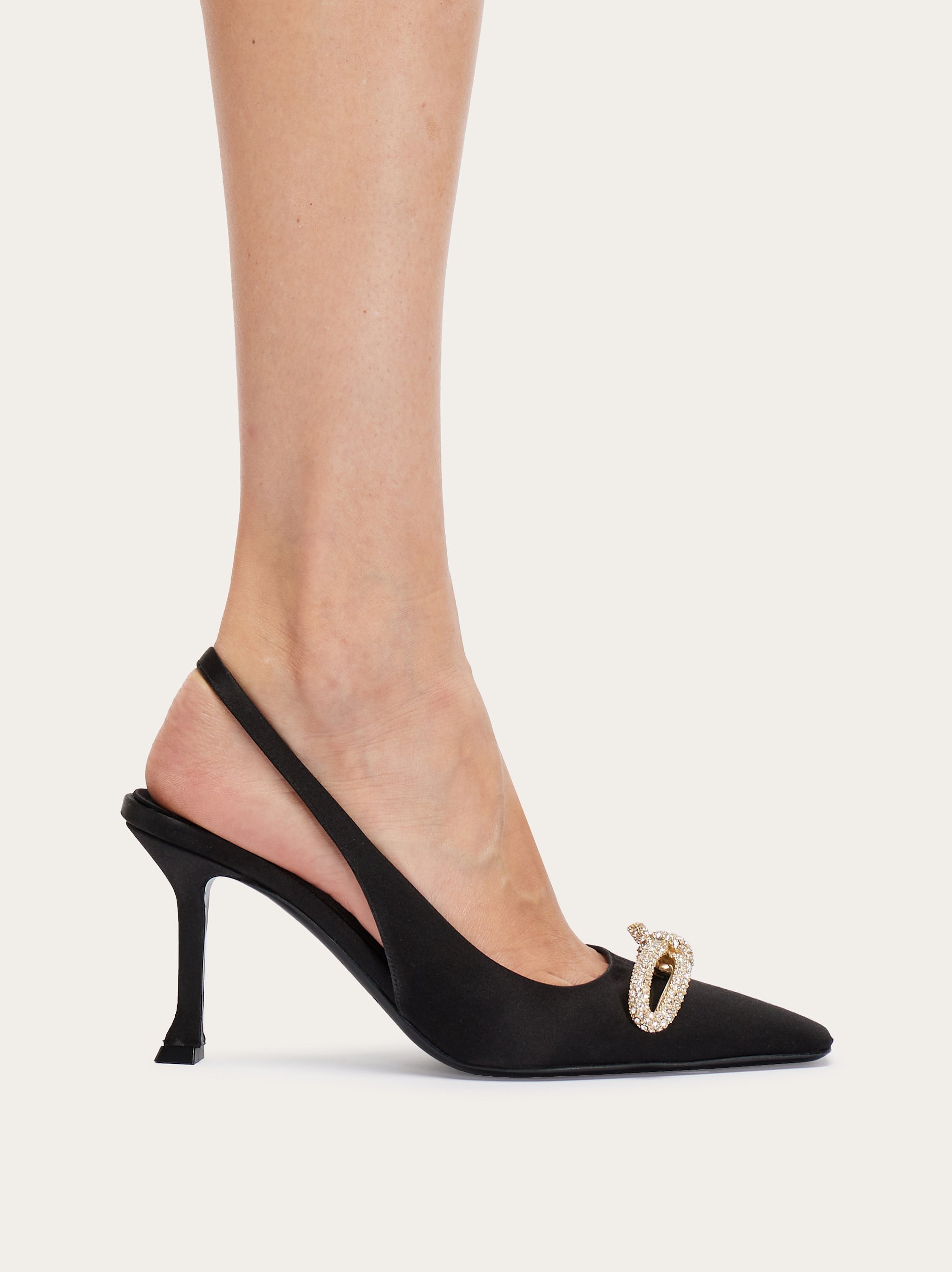 Shop Ferragamo Bow-tie High-heeled Sandals In Black