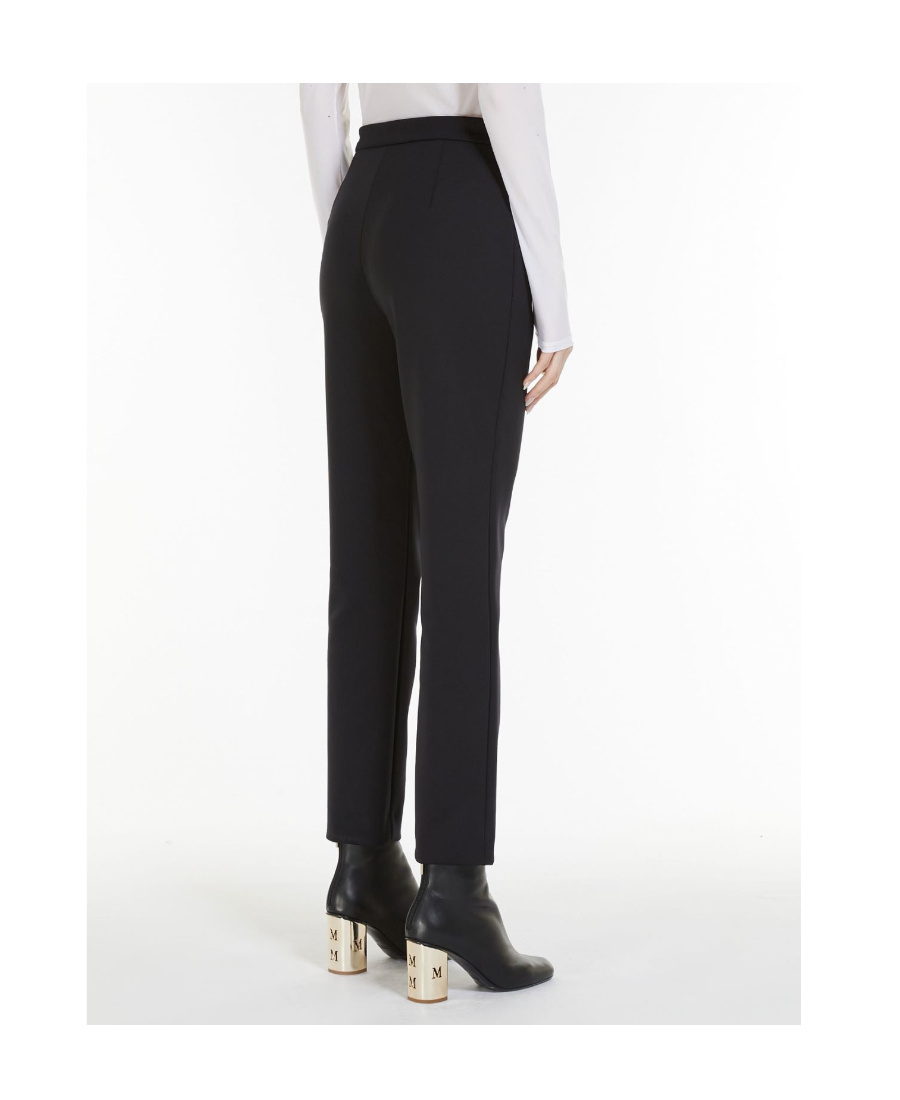 Max Mara Zipper Casual Pants In Black