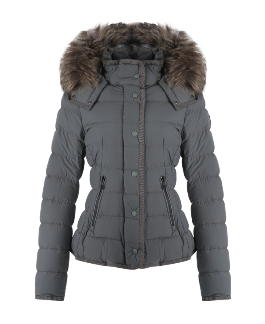 Montecore Padded Hooded Jacket In Gray