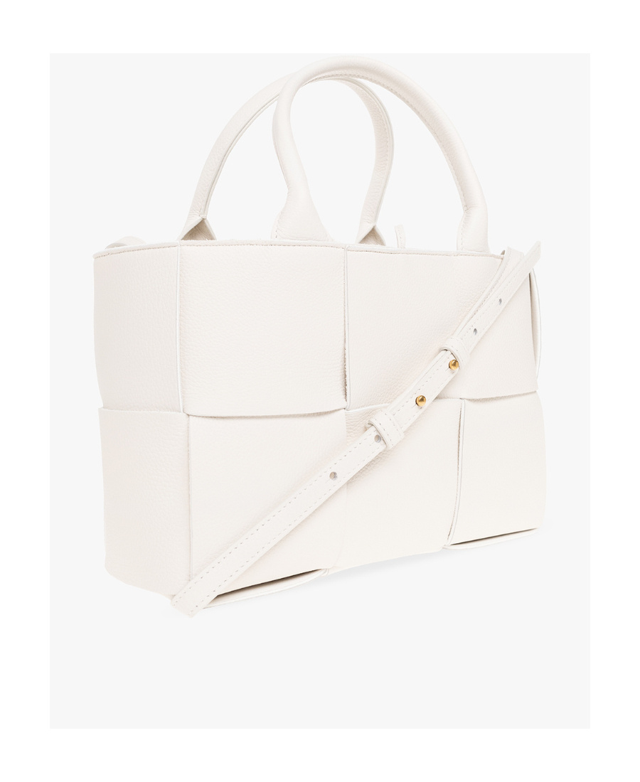 Bottega Veneta Arco Mini Shoulder Bag In White