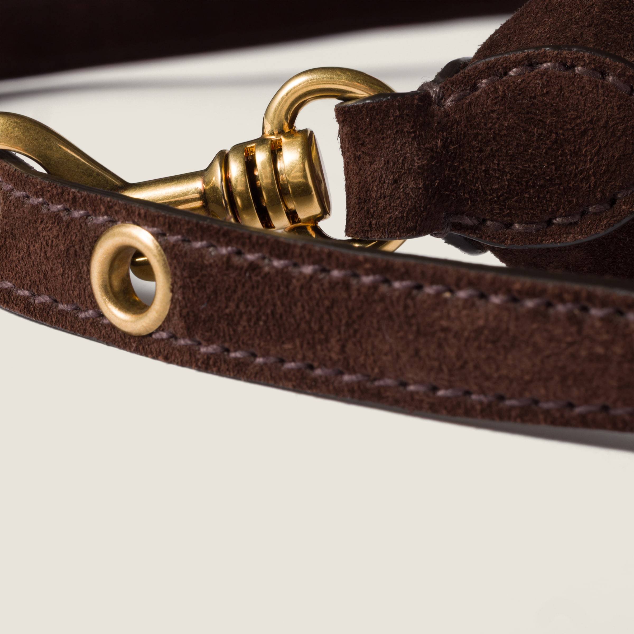Miu Miu Suede Pouch In Brown