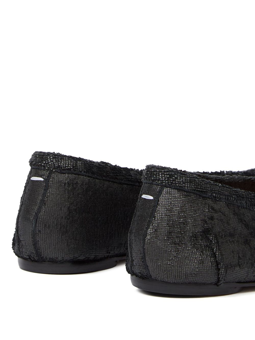 Shop Maison Margiela Tabi Ballerina Shoes In Black