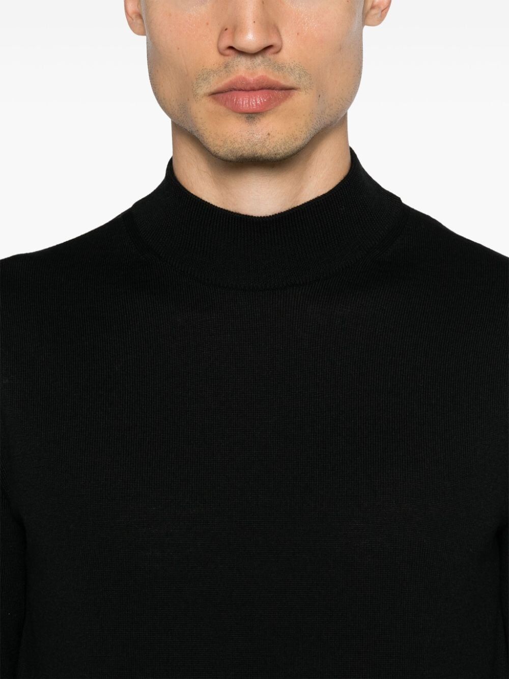 ALTEA MOCK-NECK WOOL SWEATER 