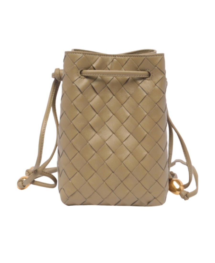 Bottega Veneta Small Intrecciato Bucket Bag In Brown