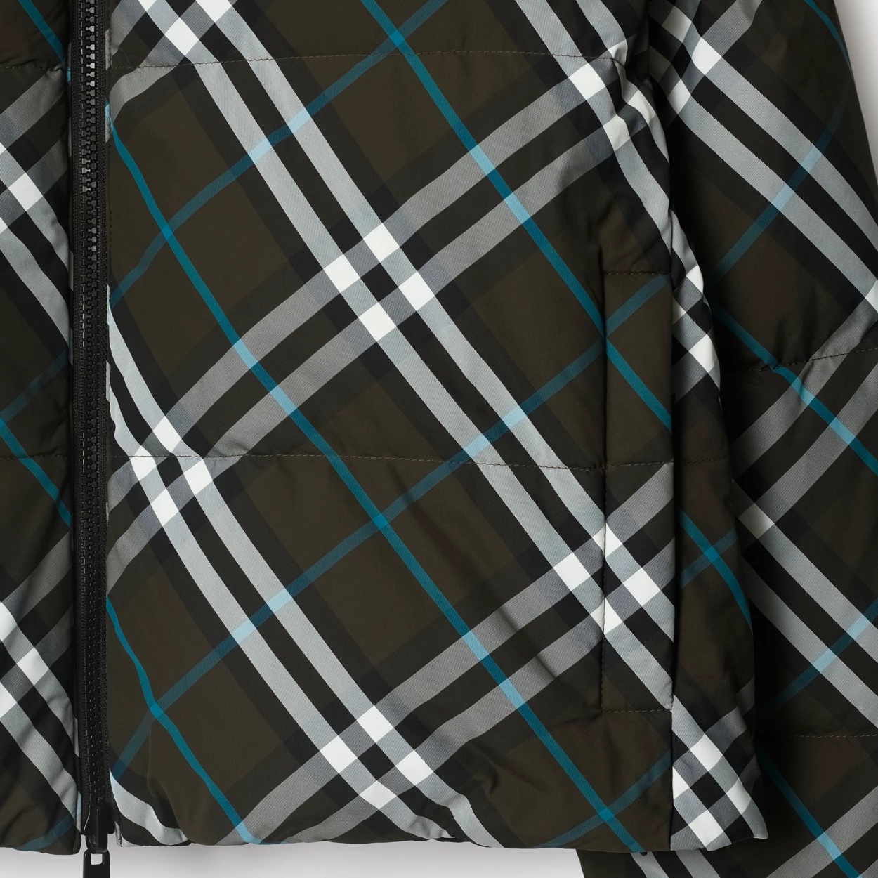 Burberry Embroidered Polyester Reversible Jacket In Black