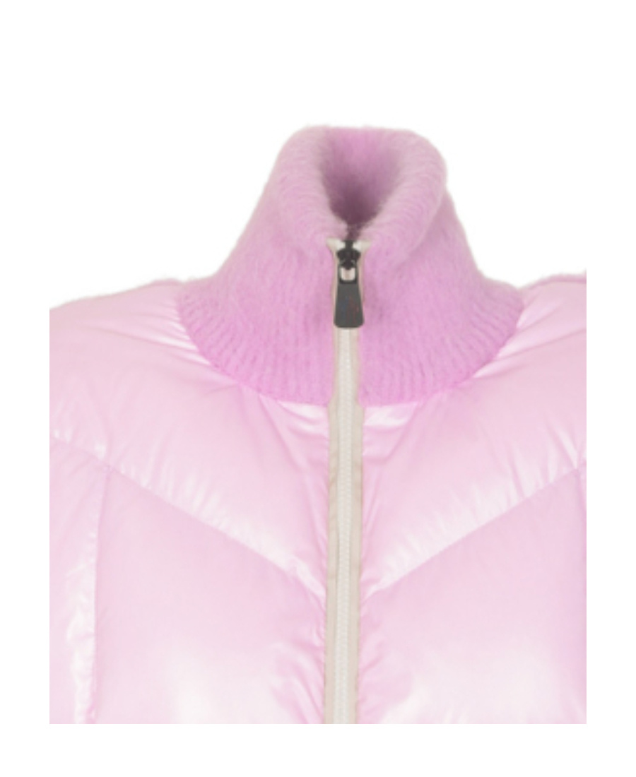 Moncler Splicing Design Leisure Jacket In Pink