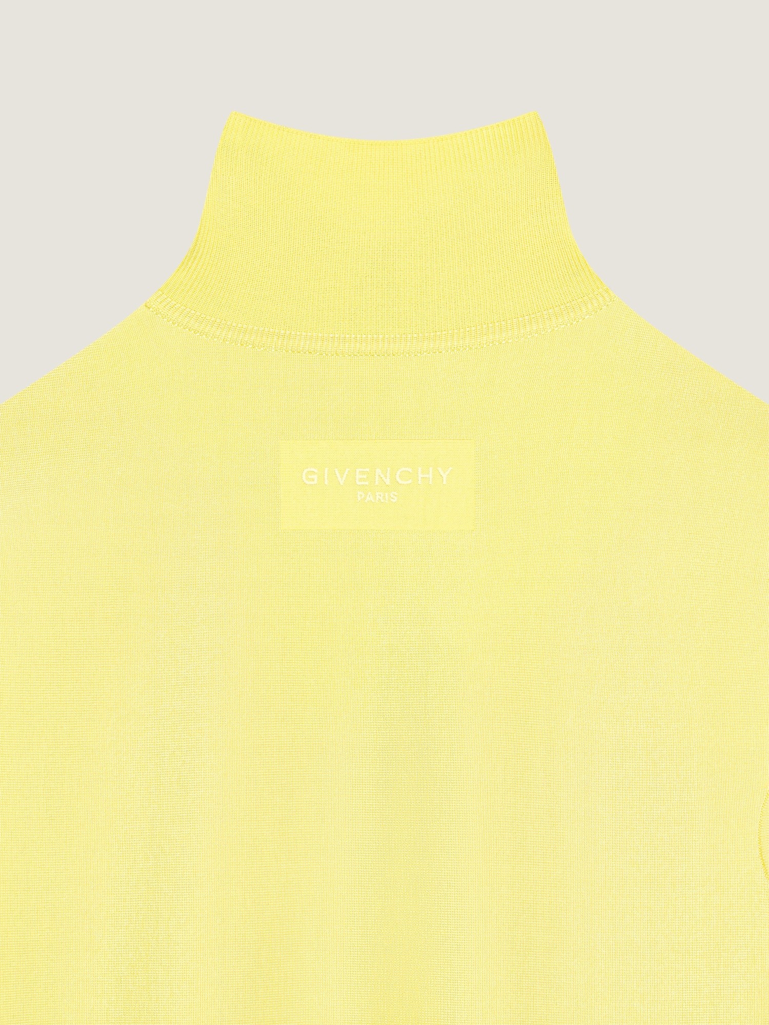 Givenchy Mini Dress With Flared Skirt In Wool Viscose In Yellow