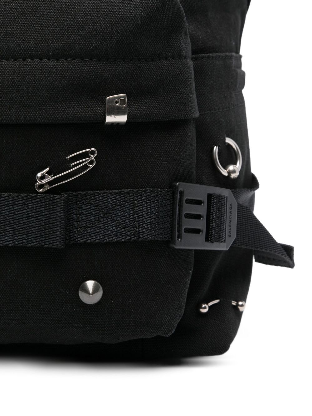 Balenciaga Men Army Medium Backpack In Black