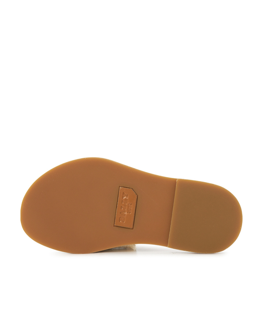 Bally Round Head Flat Slippers In Brown