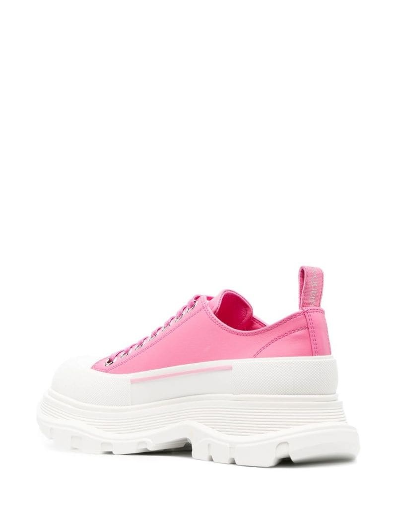 Alexander Mcqueen Chunky Platform Lace-up Sneakers In White