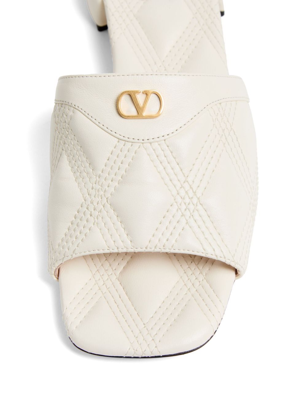 Valentino Open-toed Slippers In White