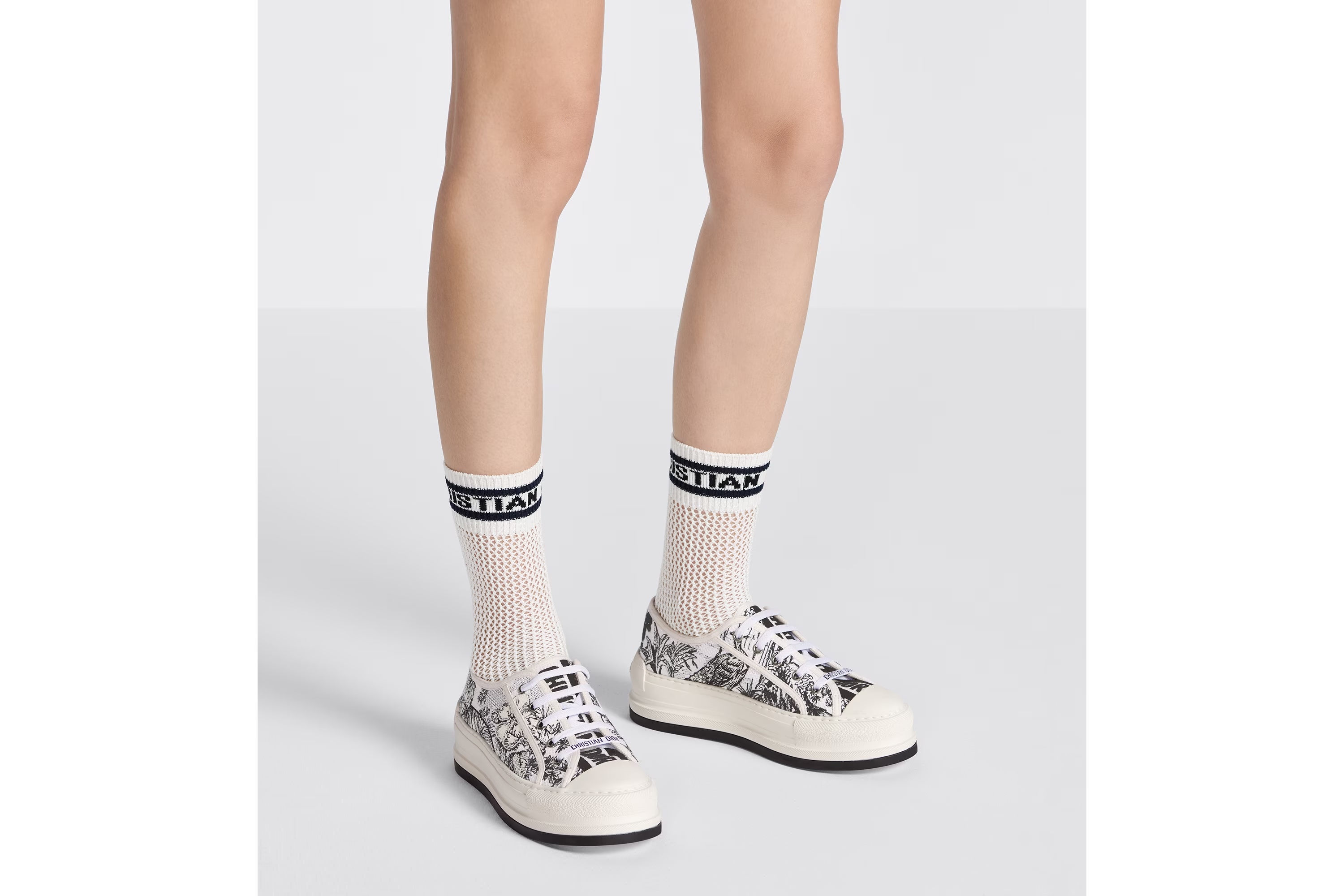 Dior Walk'n' Platform Sneaker In White