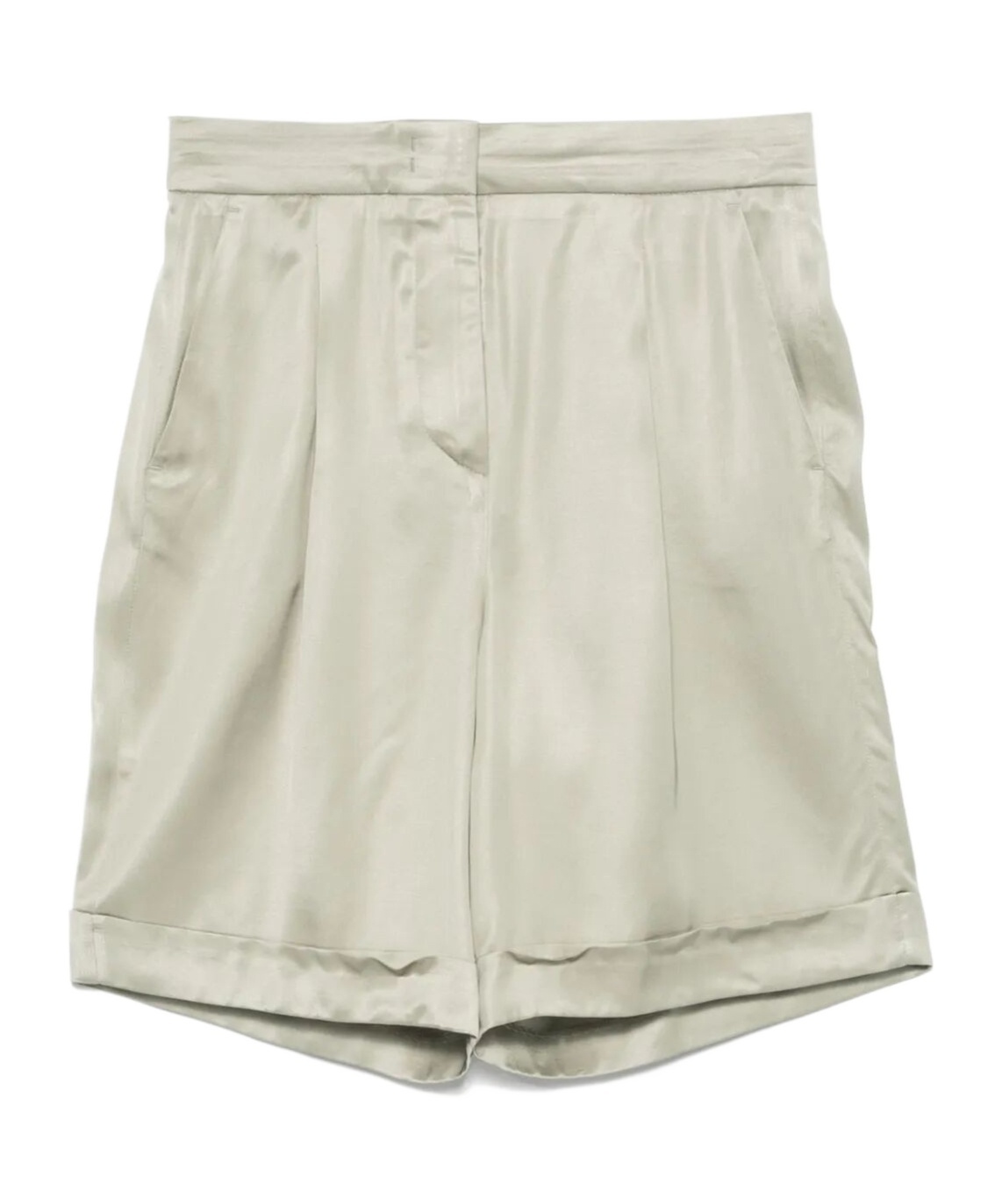 Peserico Tailored Bermuda Shorts With Satin Finish In Nude