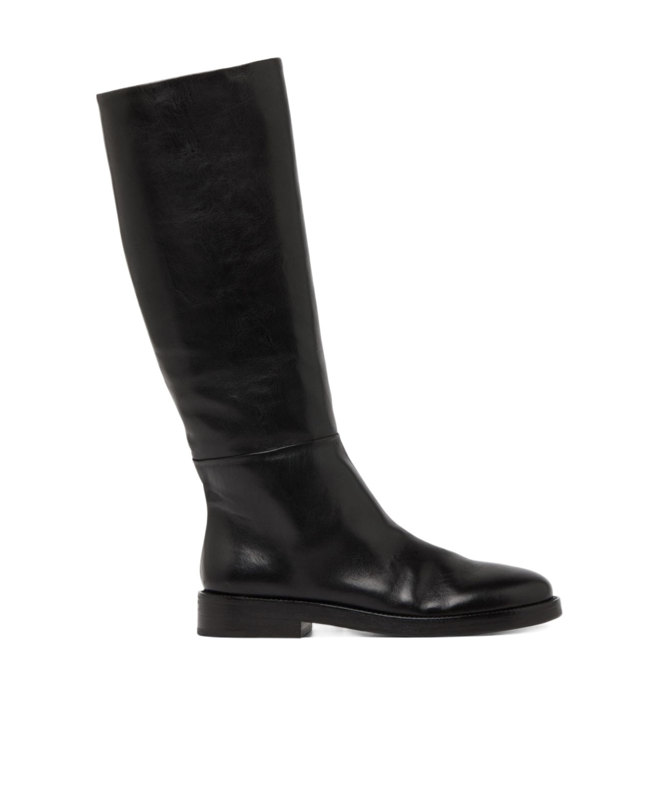 Marsèll Knee-high Leather Boots In Black