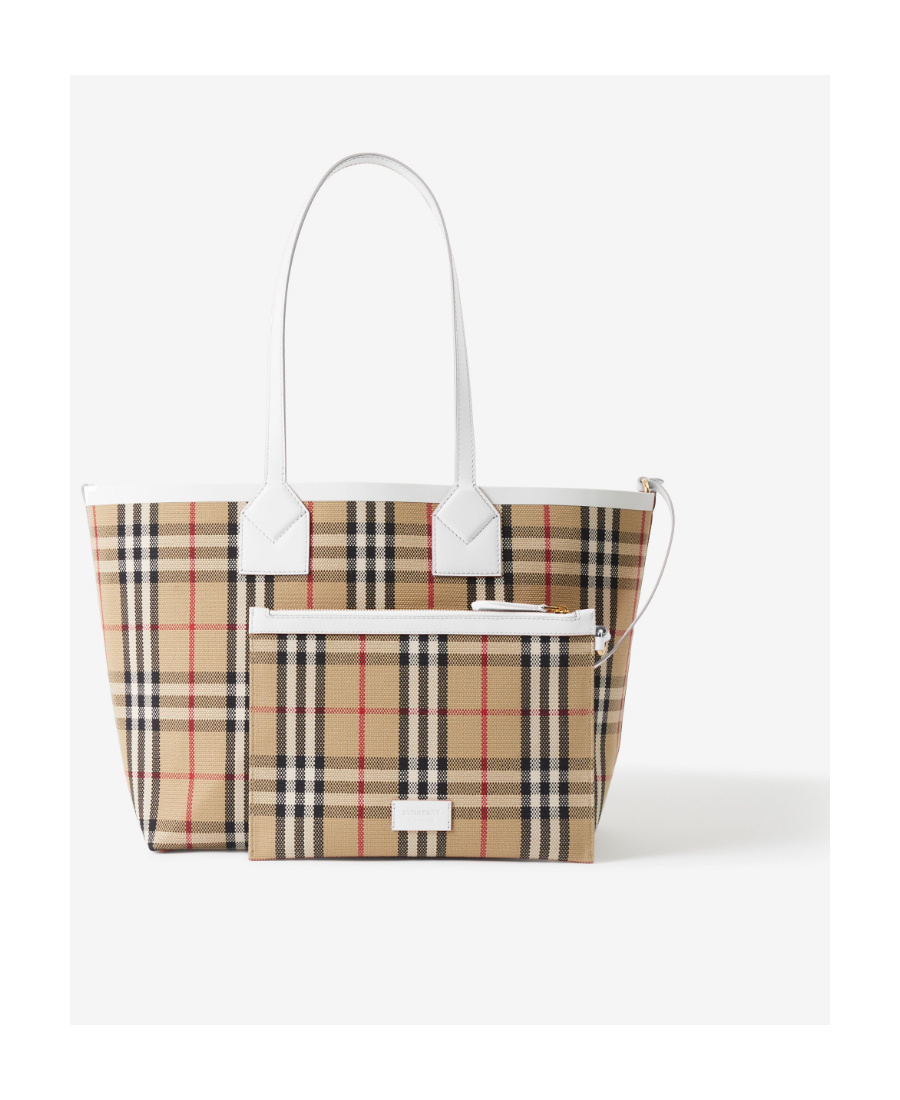 Burberry 'london Check' Tote Bag In Nude