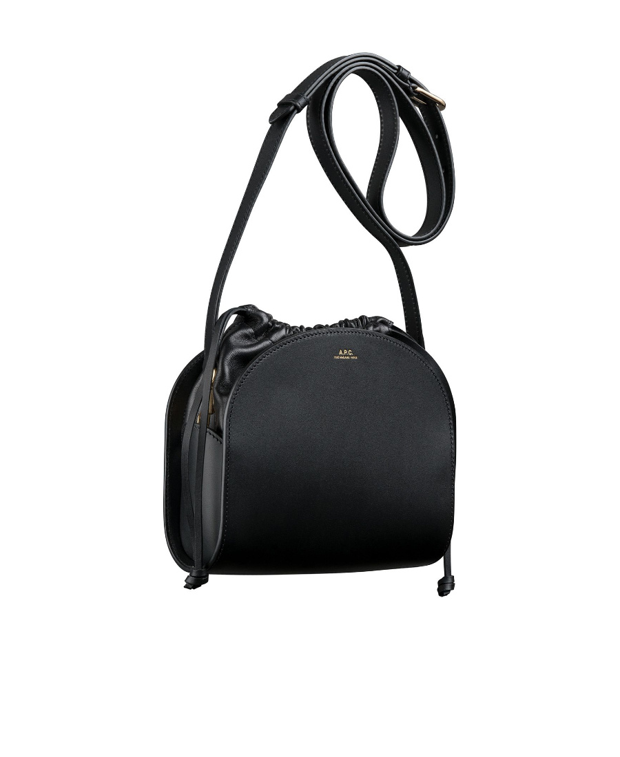 Apc Demi Lune Pochon Crossbody Bag In Black