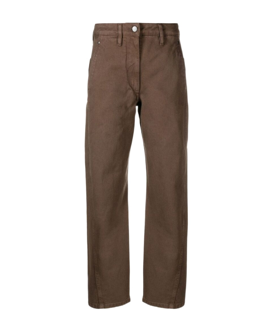 Lemaire Four-pocket Straight Trousers In Brown