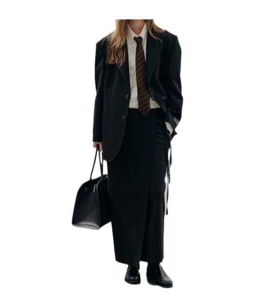 Dunst Maxi Wrap Skirt In Black