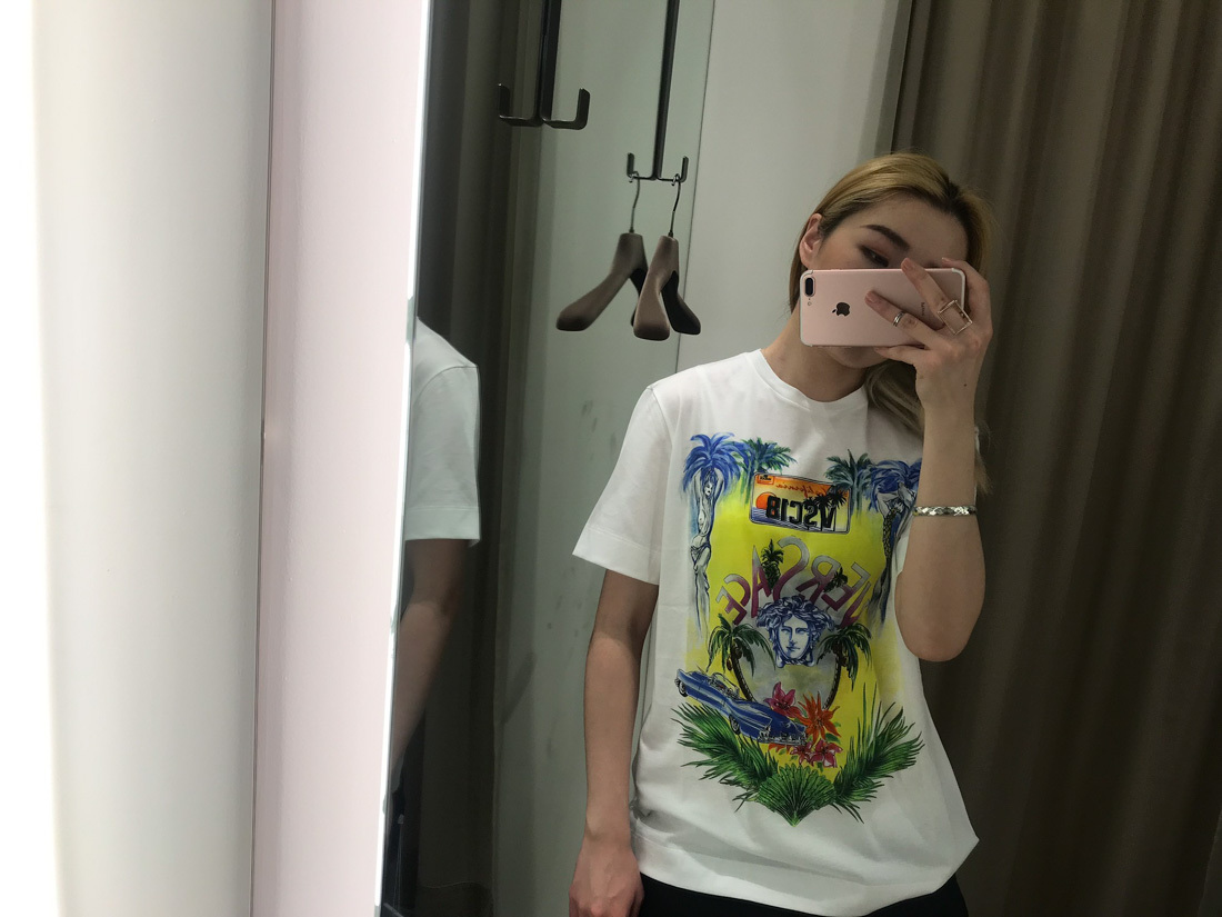 Versace Medusa Printed T-shirt In White