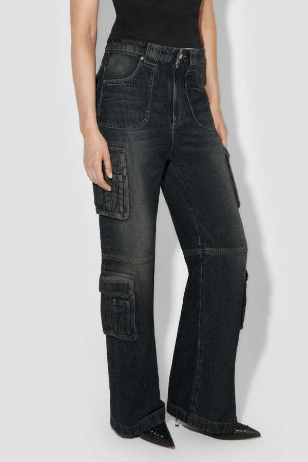 Misbhv Denim Trousers In Black
