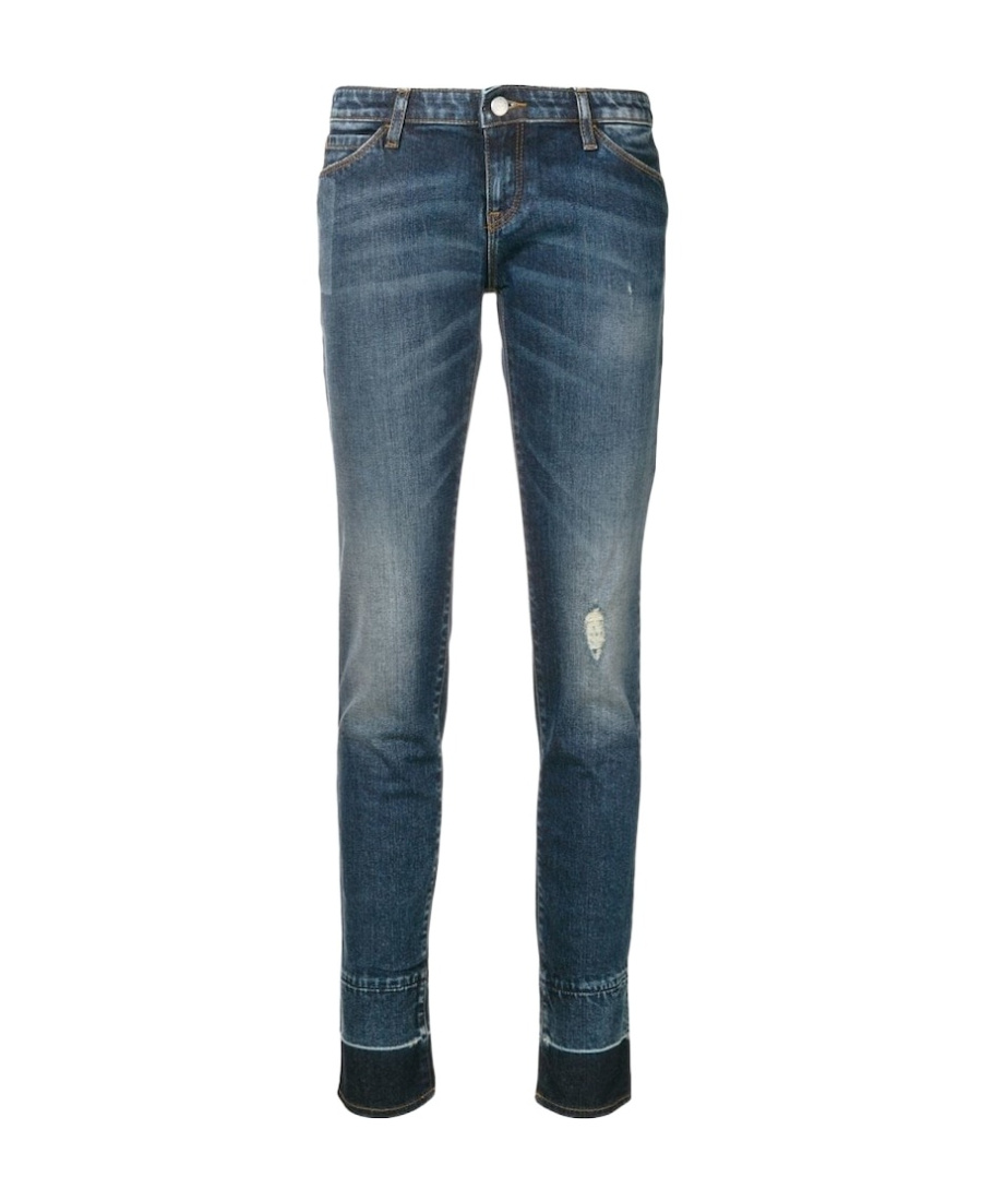 Emporio Armani Logo Jeans In Blue