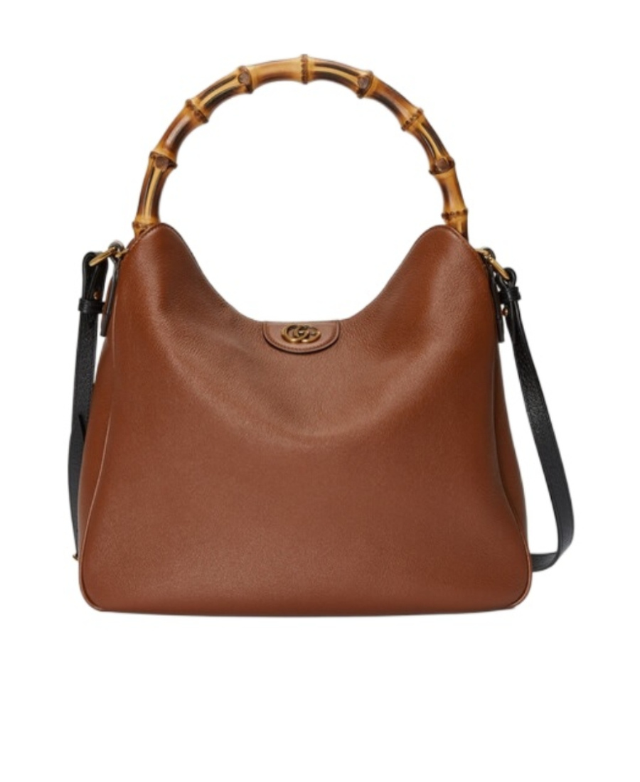 Gucci Large Diana Tote Bag In Brown