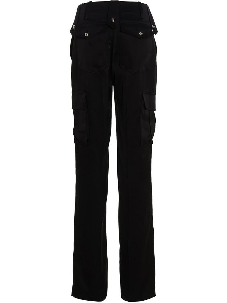 David Koma High-waisted Overalls In Black