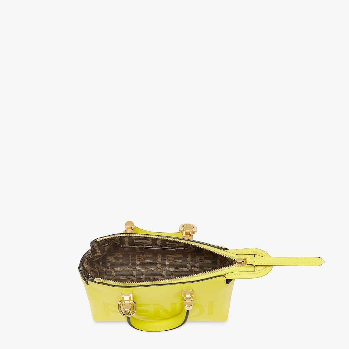 Fendi Mini By The Way Boston Tote Bag In Yellow