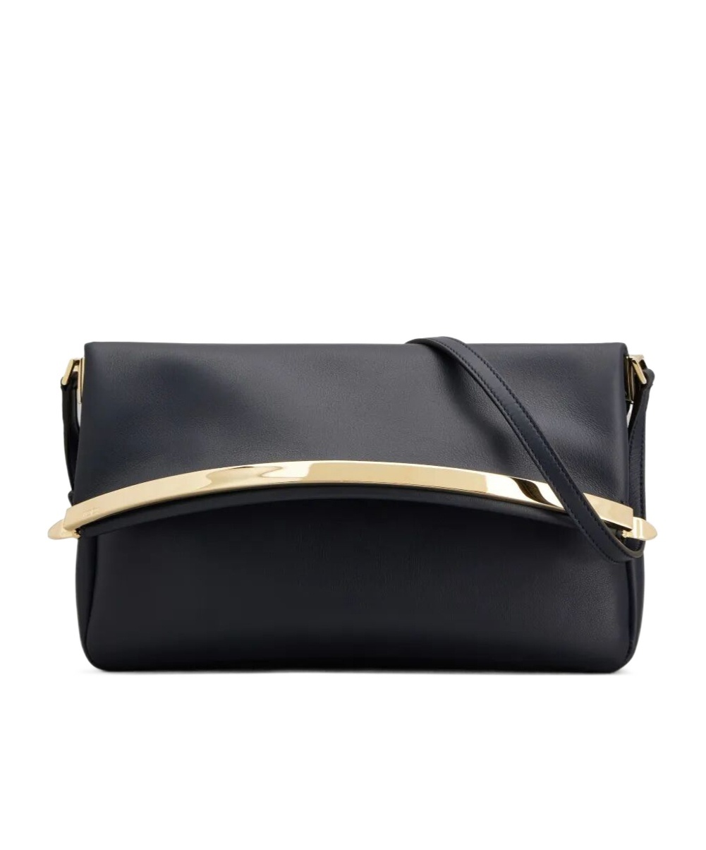 Shop Tod's Leather Clutch Bag In Black